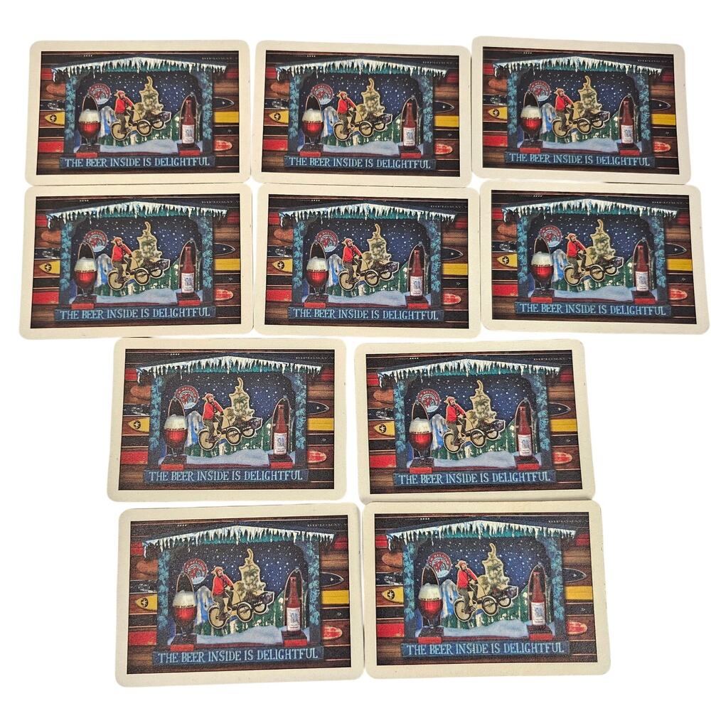 New Belgium Coaster Postcards 2° Below Winter Ale Beer Promo Holiday  Lot of 10